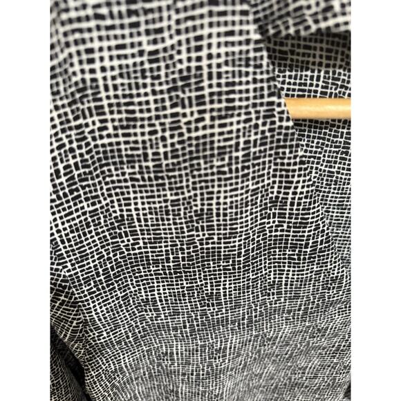 Simply Styled By Sears Women's Wrap Blouse Black/White Size L - Picture 2 of 4